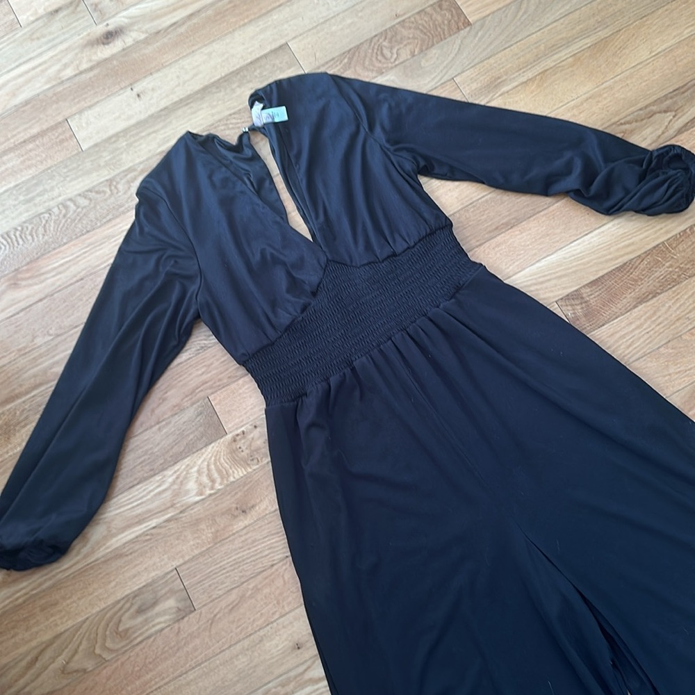 Anthro Hutch V neck jumpsuit - Picture 6 of 7
